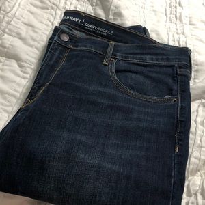 Dark wash bootcut jeans